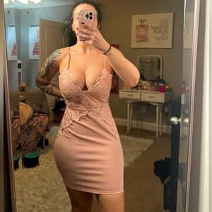 Blush Pink Mini Dress